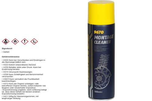 Mannol 9670 montage cleaner - montage,